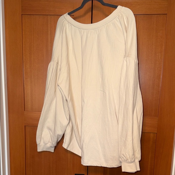 Aerie Cream Hoodie Sweatshirt - Picture 5 of 5